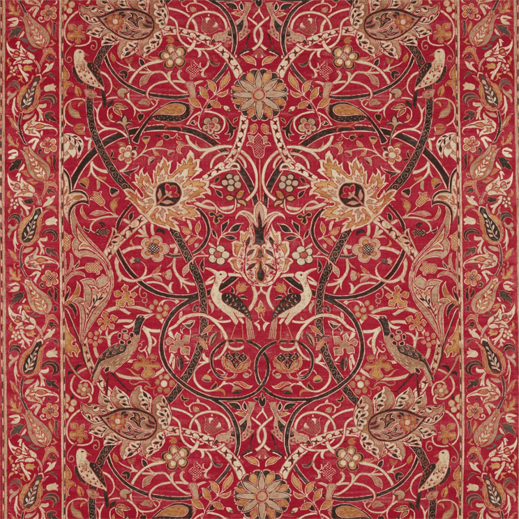 Morris and Co Bullerswood Paprika/Gold Fabric