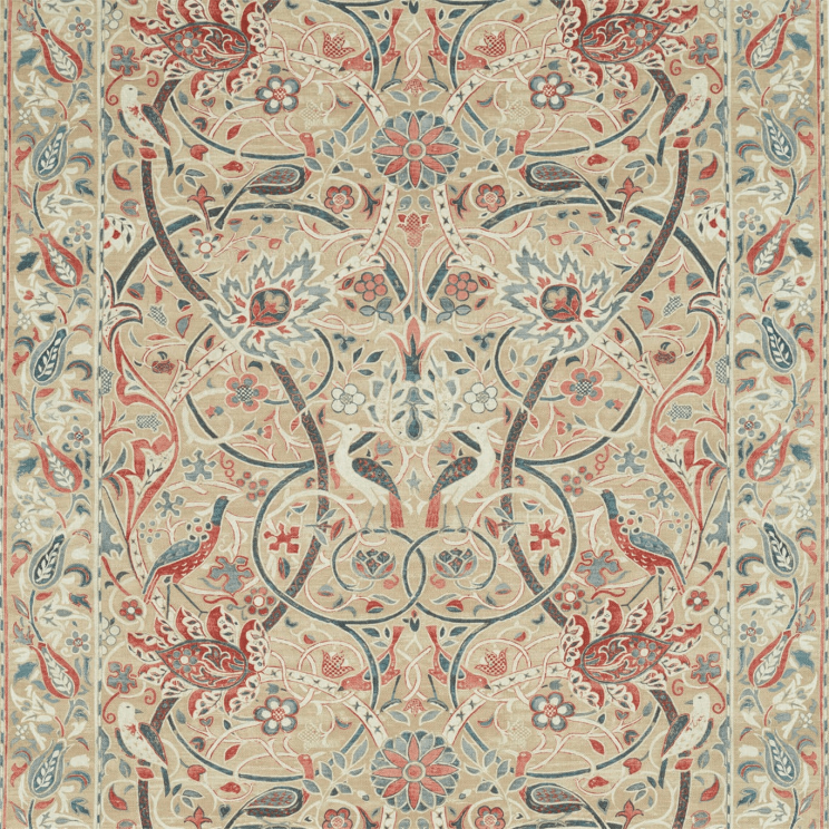 Morris and Co Bullerswood Spice/Manilla Fabric