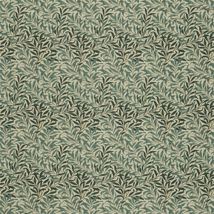 Morris and Co Willow Boughs Taupe/Green Fabric