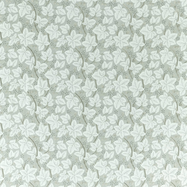Morris and Co Pure Bramble Embroidery Lightish Grey Fabric