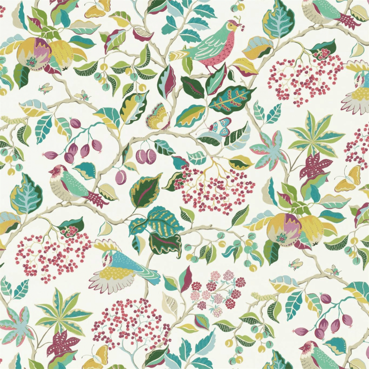 Curtains Sanderson Birds & Berries Fabric Fabric 226730