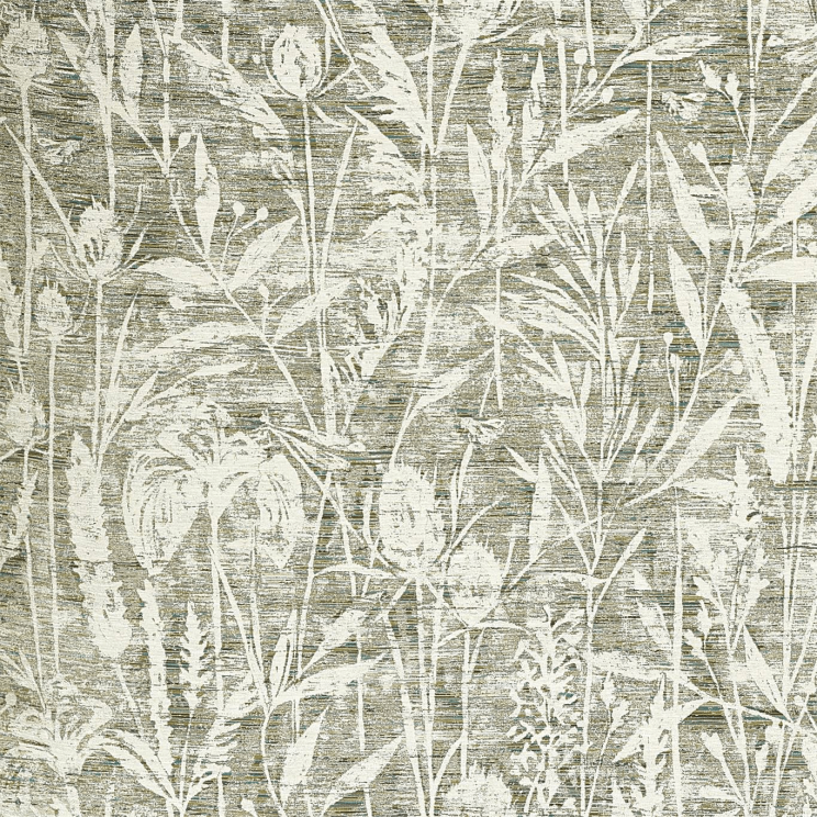 Sanderson Violet Grasses Fabric Moss Fabric