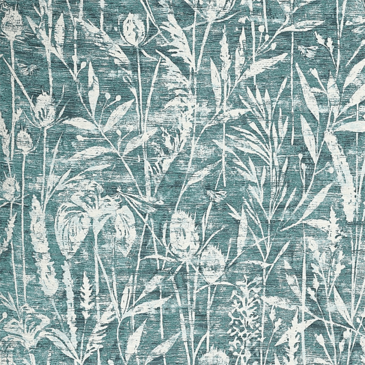 Sanderson Violet Grasses Fabric Cobalt Fabric