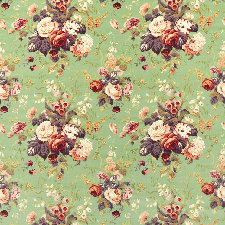 Sanderson Stapleton Park Squirrel/Olive Fabric