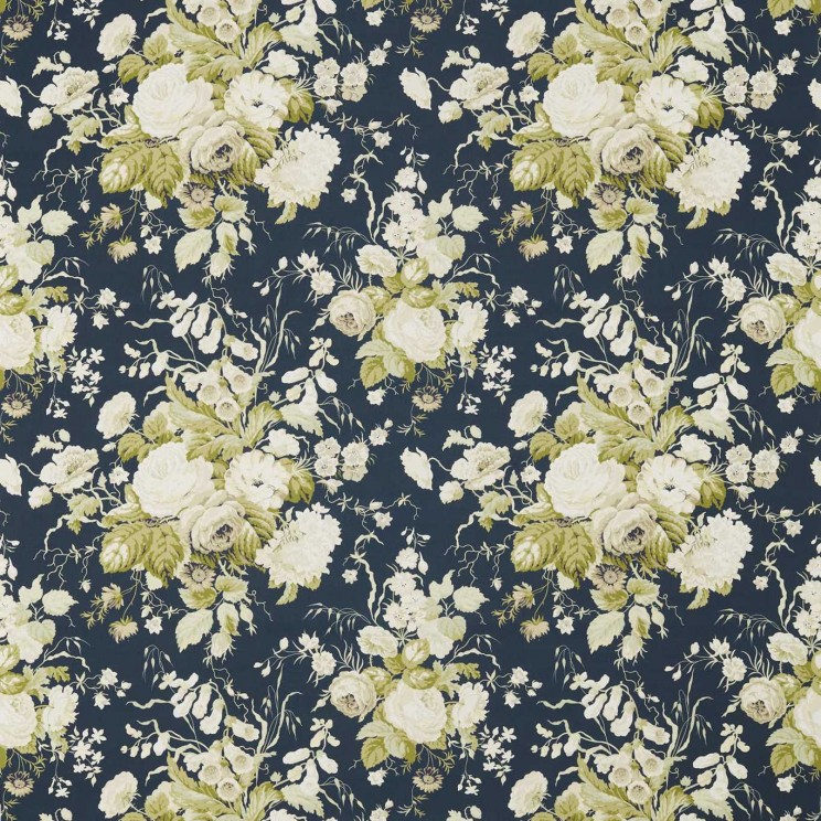 Sanderson Stapleton Park Navy/Olive Fabric