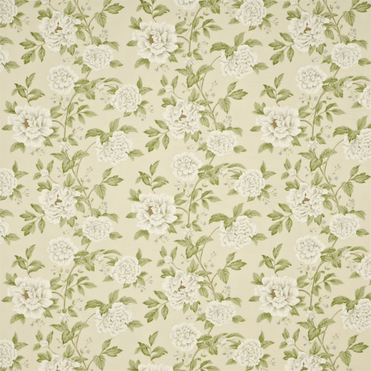 Sanderson Peony Tree Neutral/Duck Egg Fabric