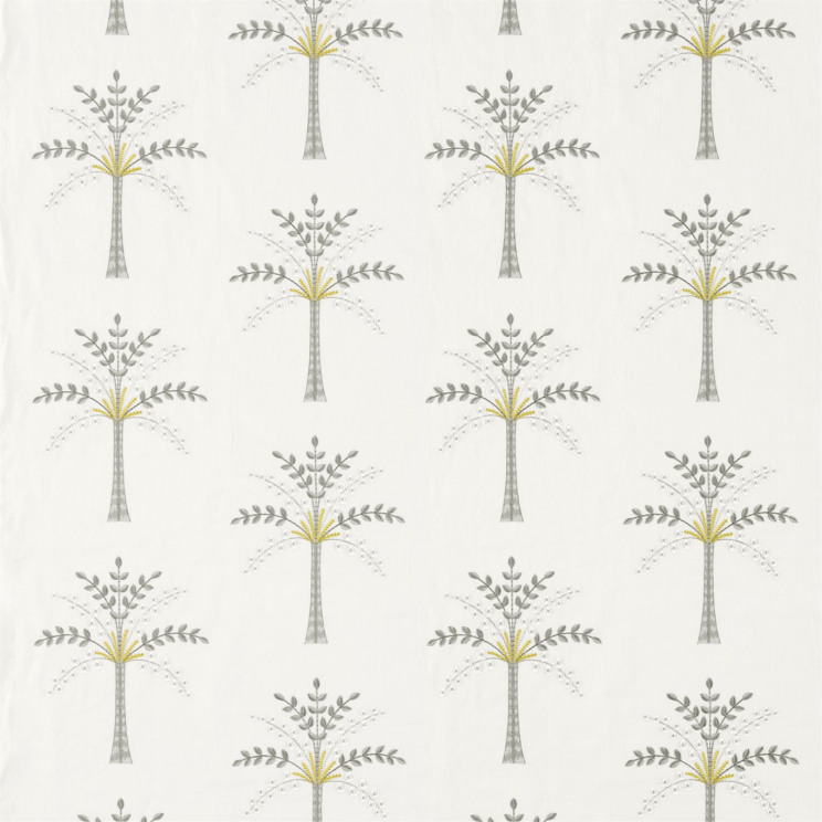 Sanderson Palm Grove Daffodil/Natural Fabric