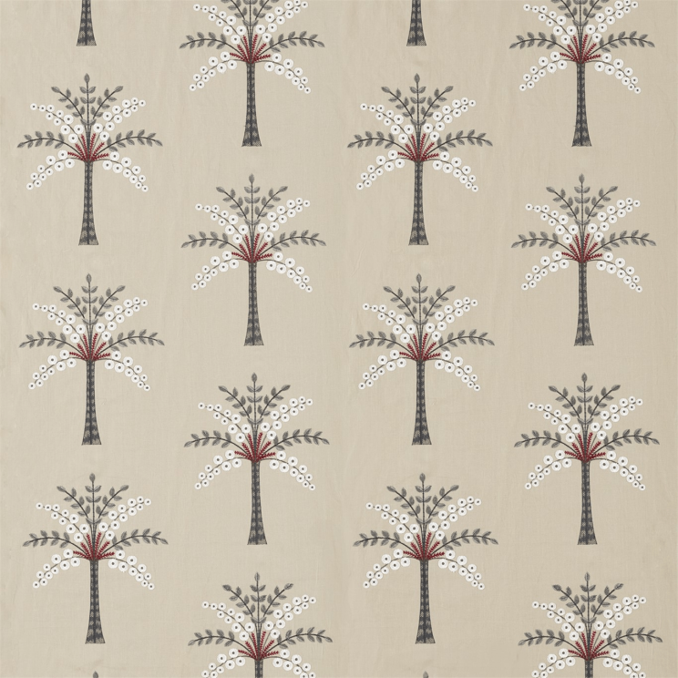 Sanderson Palm Grove Ruby/Indigo Fabric