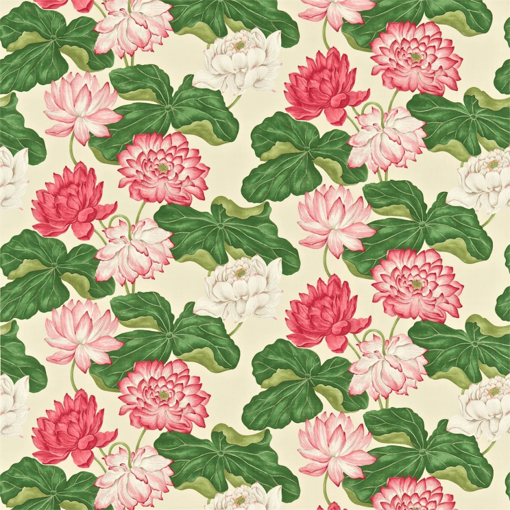 Sanderson Kew Strawberry/Buttermilk Fabric