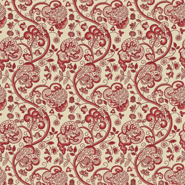 Sanderson Wycombe Strawberry/Linen Fabric