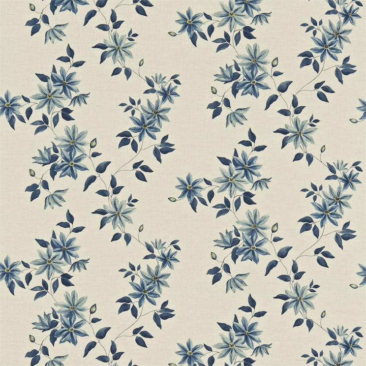 Sanderson Wisley Indigo/Linen Fabric
