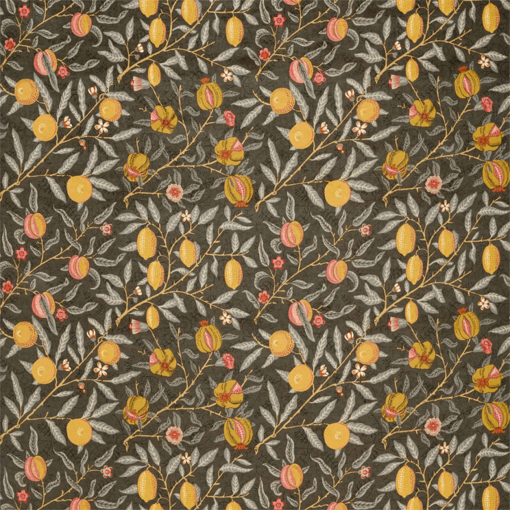 Morris and Co Fruit Velvet Fabric walnut/Bullrush Fabric