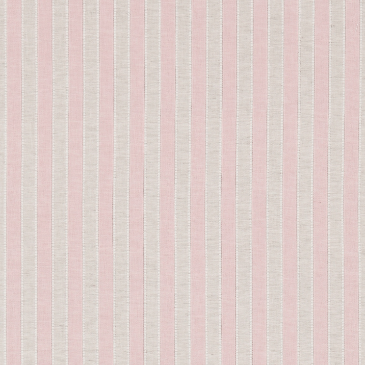 Sanderson Sorilla Stripe Shell Pink Linen Fabric