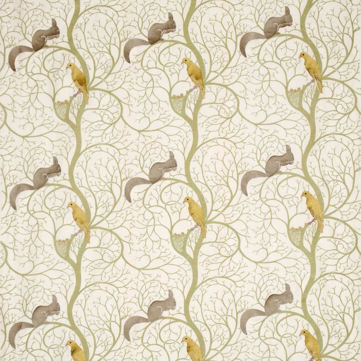 Curtains Sanderson Squirrel & Dove Fabric DVIPSQ303