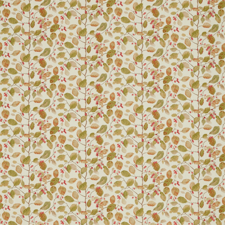 Sanderson Woodland Berries Rosehip/Moss Fabric