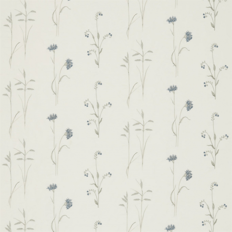 Sanderson Meadow Grasses Cobalt/Chalk Fabric
