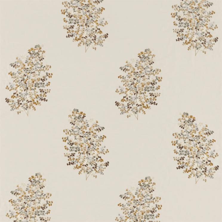 Sanderson Wendell Embroidery Honey/Grey Fabric