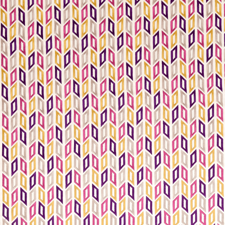 Curtains Clarke and Clarke Tambour Berry Fabric F0464/01