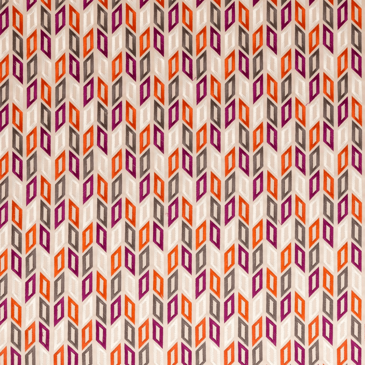 Curtains Clarke and Clarke Tambour Sunset Fabric F0464/04