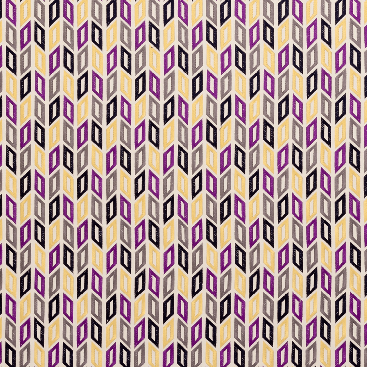 Curtains Clarke and Clarke Tambour Violet Fabric F0464/06