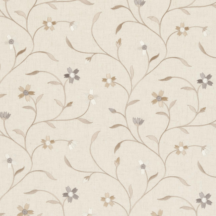Clarke and Clarke Mellor Natural Fabric