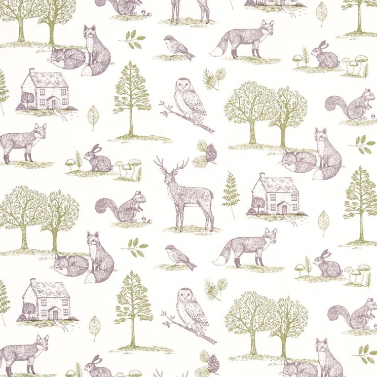 Clarke and Clarke New Forest Natural Fabric