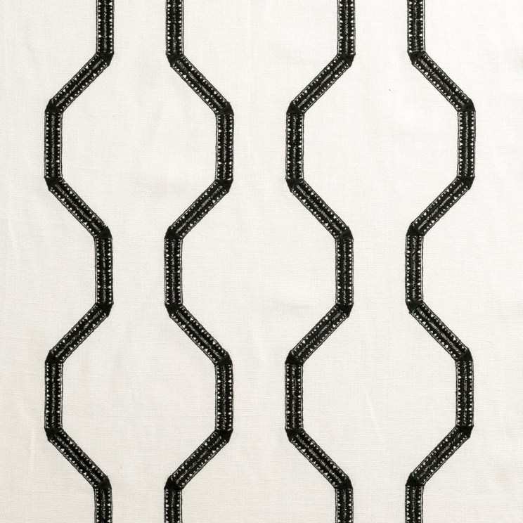 Curtains Clarke and Clarke BW1012 Black/White Fabric F0884/01
