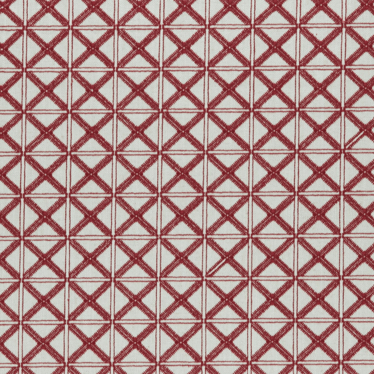 Curtains Clarke and Clarke Makenzi Red Fabric F0957/04
