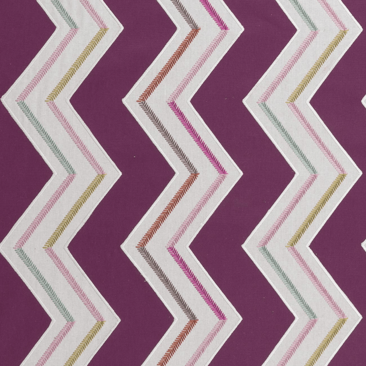 Roman Blinds Clarke and Clarke Antibes Cassis Fabric F0969/02