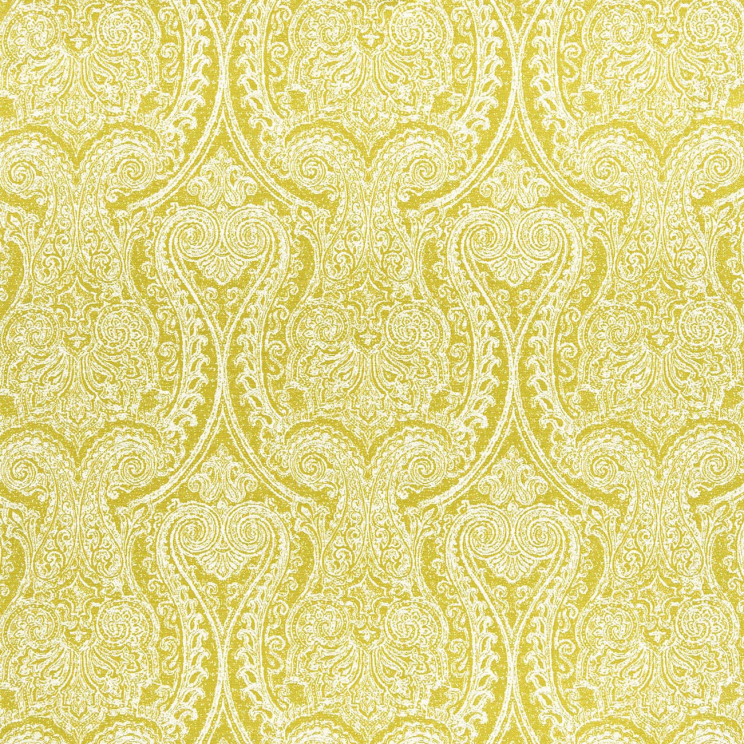 Curtains Clarke and Clarke Pastiche Chartreuse Fabric F1009/01