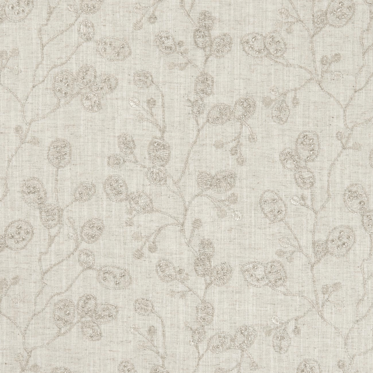 Curtains Clarke and Clarke Honesty Natural/Gilver Fabric F1090/04