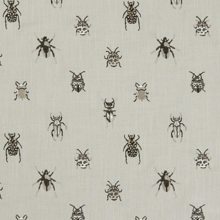 Roman Blinds Clarke and Clarke Beetle Charcoal/Natural Fabric F1095/01