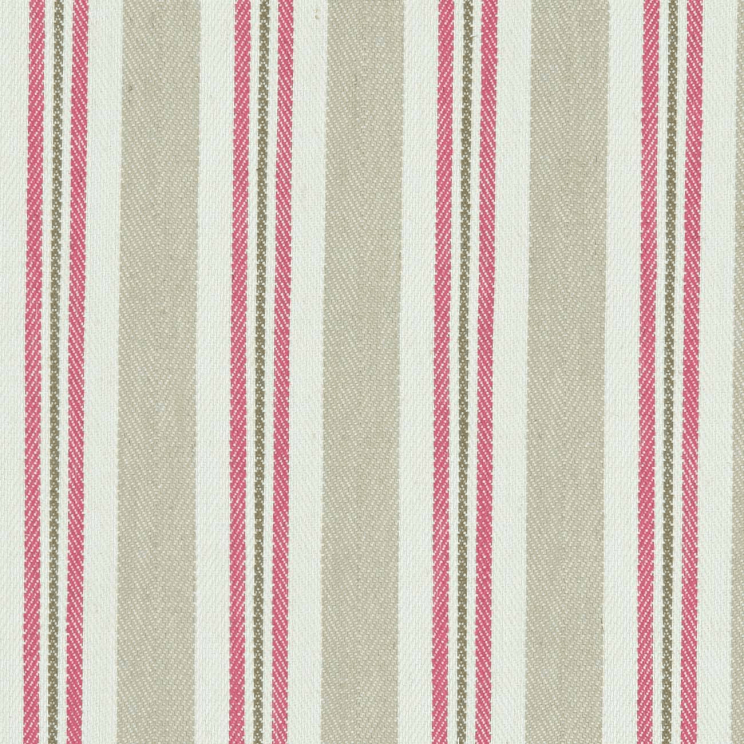 Curtains Clarke and Clarke Alderton Raspberry/Linen Fabric F1119/05
