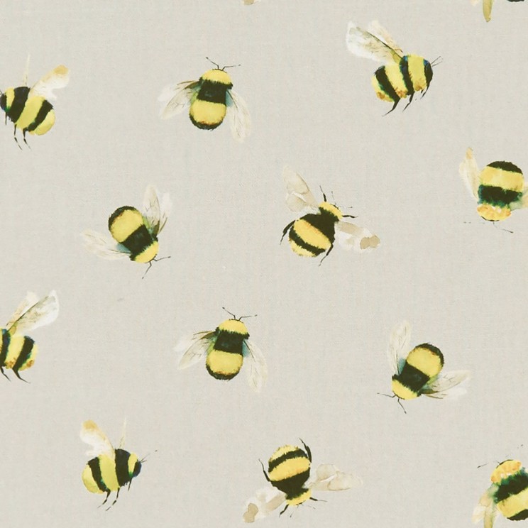 Clarke and Clarke Bees Taupe Fabric