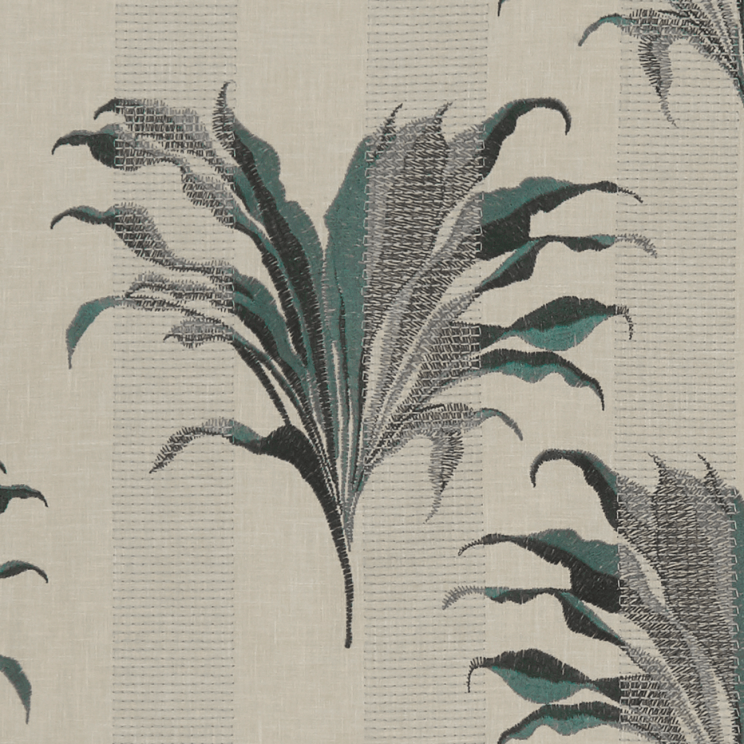Curtains Clarke and Clarke Palma Kingfisher Fabric F1303/04