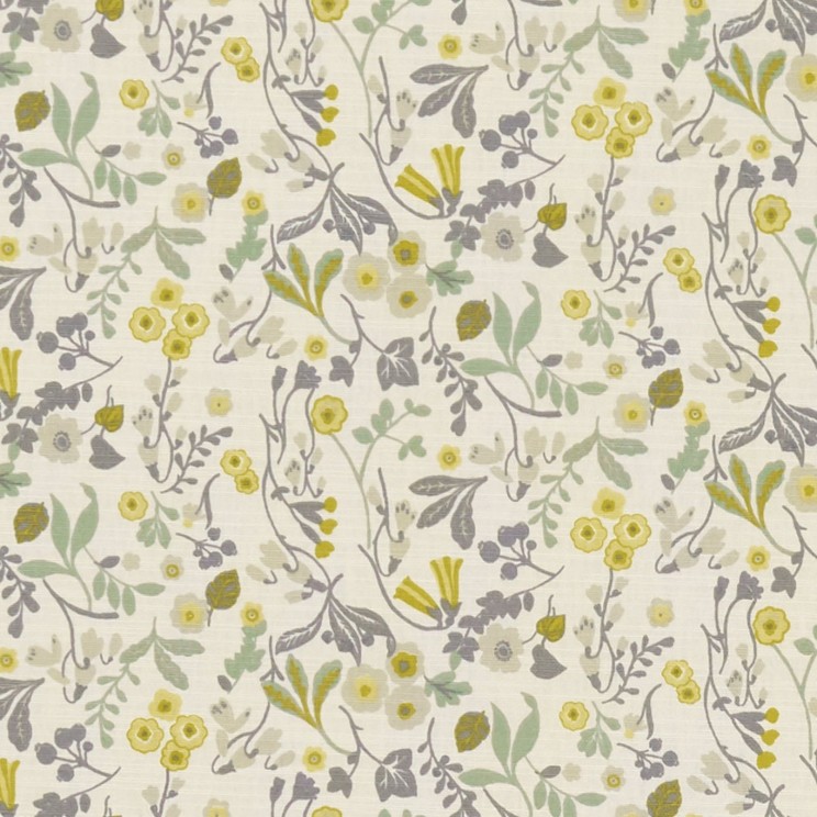 Clarke and Clarke Ashbee Forest/Chartreuse Fabric