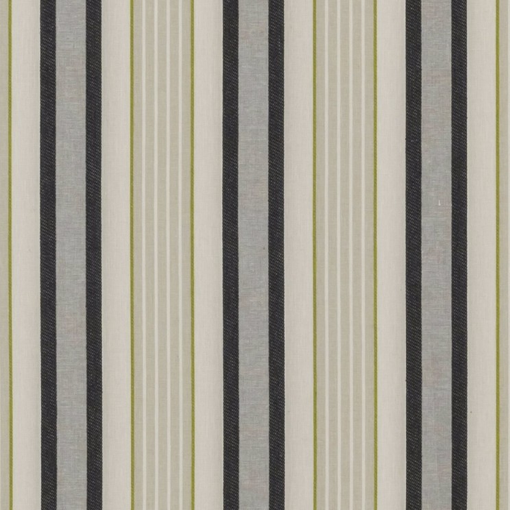 Clarke and Clarke Belvoir Charcoal/Chartreuse Fabric