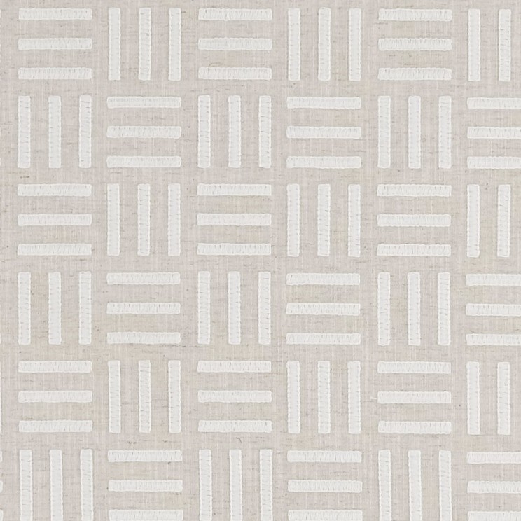 Clarke and Clarke Parallel Ivory Fabric