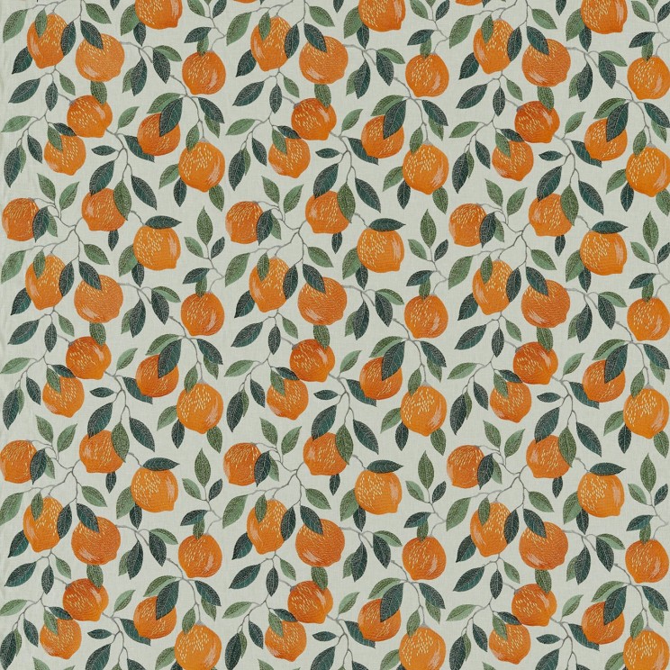 Clarke and Clarke Sicilian Orange Fabric