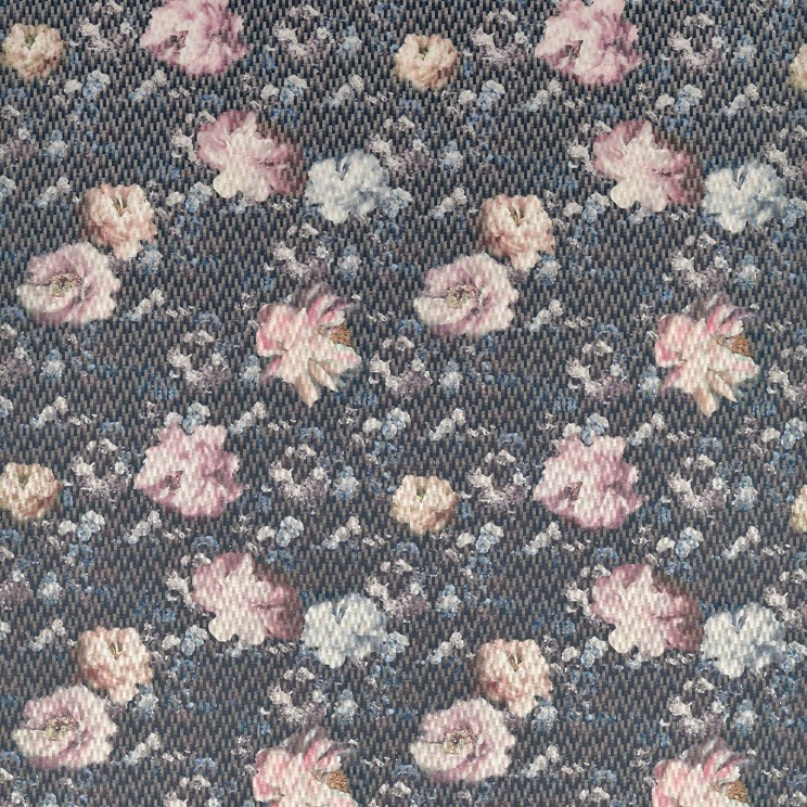 Clarke and Clarke Camile Blush/Charcoal Fabric