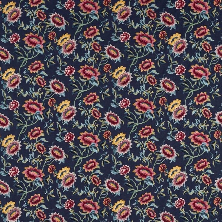 Clarke and Clarke Tonquin Midnight Embroidery Fabric