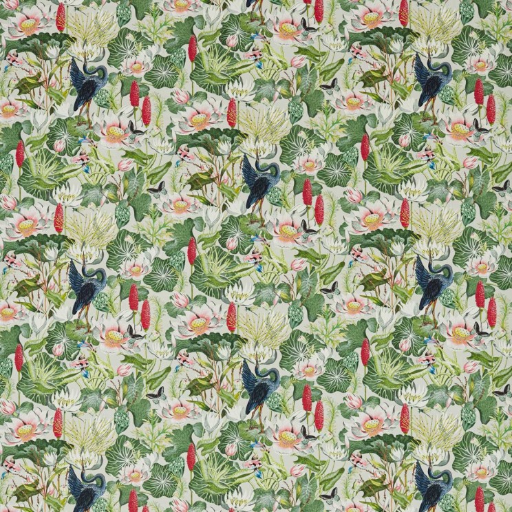 Curtains Clarke and Clarke Waterlily Fabric F1605/01
