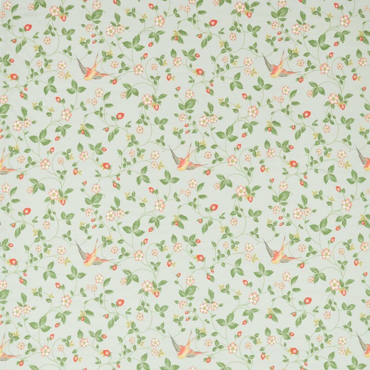Clarke and Clarke Wild Strawberry Dove Linen Fabric