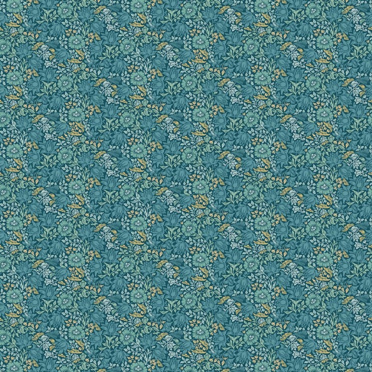 Clarke and Clarke Mallow Teal Fabric