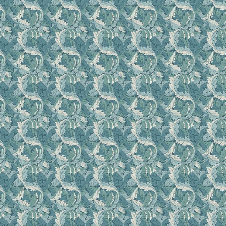 Clarke and Clarke Acanthus Teal Fabric