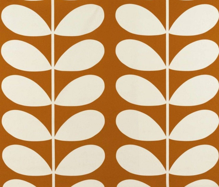 Curtains Orla Kiely Giantstem Orange Fabric