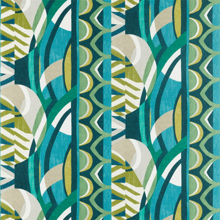 Curtains Harlequin Atelier Emerald / Zest / Marine Fabric 120794