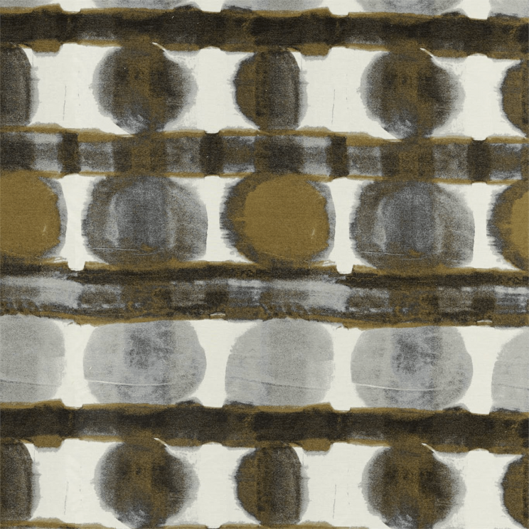 Curtains Harlequin Delphis Charcoal/Gold Fabric 132877