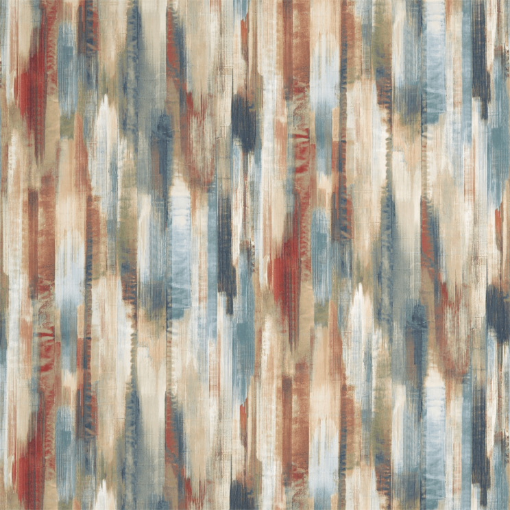 Harlequin Estrato Rust/Ruby/Nordic Blue Fabric