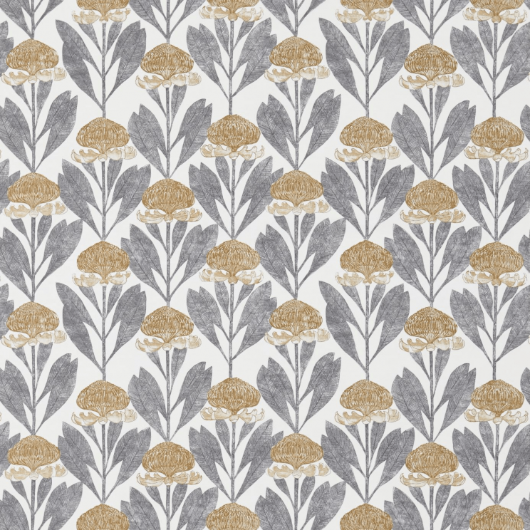 Harlequin Protea Almond/Slate Fabric